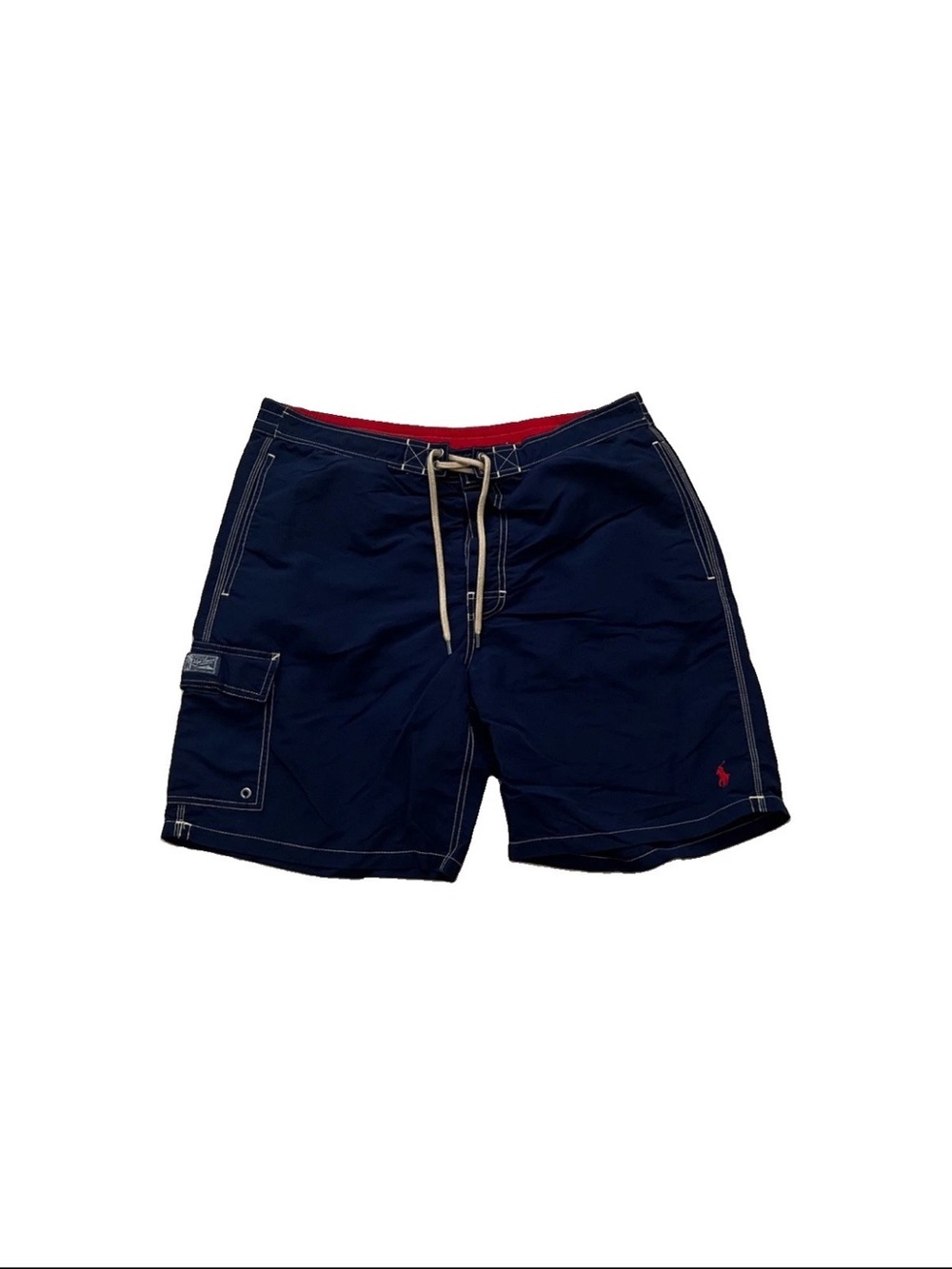 Polo Ralph Lauren Men's Blue Mesh Lined Nylon Board Shorts Size XL